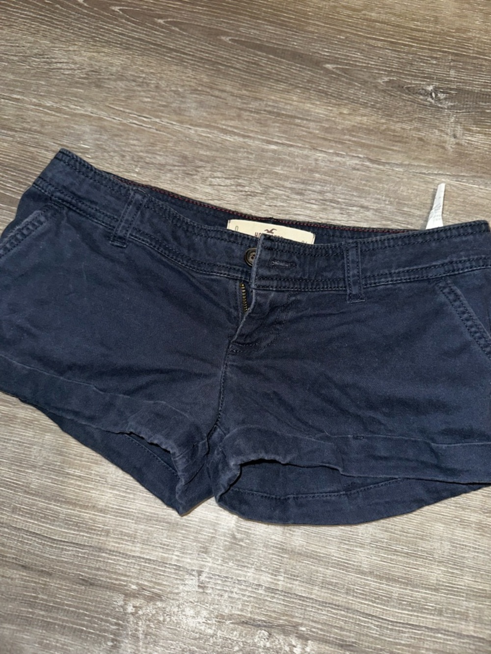 Hollister y2k Navy Women's Cotton Shorts